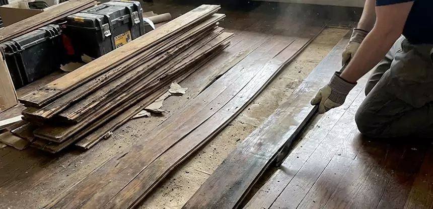Wood Veneer Water Damage Repair Ellijay