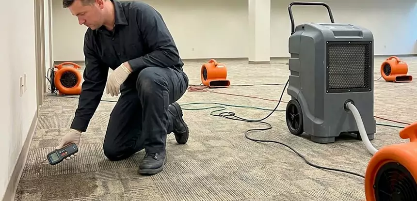 Drying Carpet Padding After Flood in Ellijay